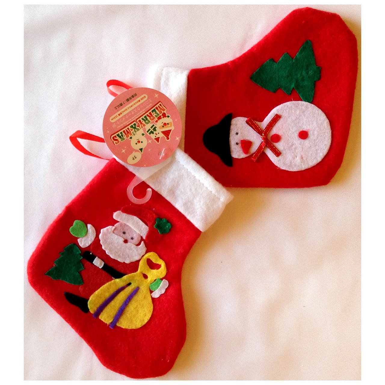 Amazon.co.jp: クリスマス ラッピング袋 サンタ くつ下 長靴 ミニ （2